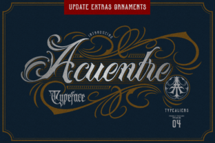 Acuentre: A Vintage-Inspired Blackletter Font for Digital Design