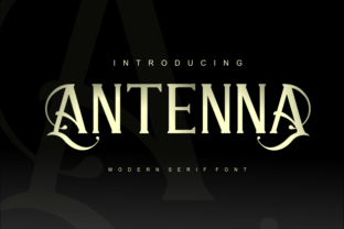 Antenna: A Modern Serif Font for Handmade Creations
