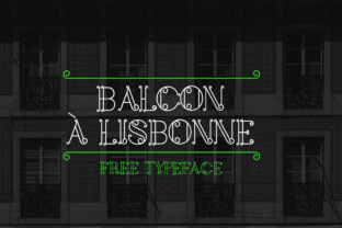 Balcon a Lisbonne: A Decorative Font with Old-World Charm