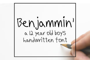Benjammin: A Handwritten Sans Serif Font for Editorial Design