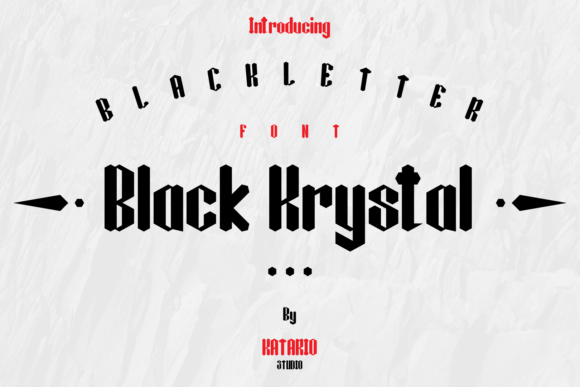Black Krystal: A Vintage-Elegant Font for Modern Branding