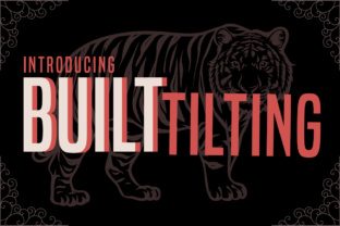 Built Tilting: A Modern Font for Clean, Compact Headlines
