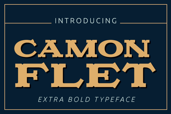 Camonflet: A Bold Vintage Serif Font for Standout Branding
