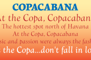 Copacabana Family: A Serif Font with Old-Soul Charm