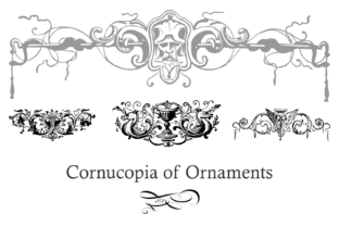 Cornucopia of Ornaments Font for Web Design