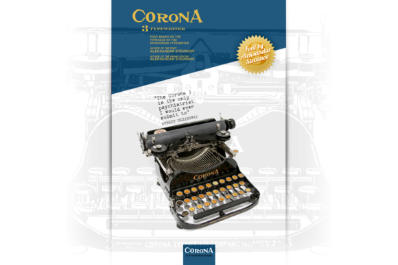 Corona 3 Typewriter Font for Vintage Digital Design