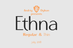 Ethna Family: A Modern and Vintage Font for Branding Success