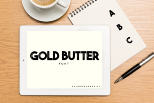 Gold Butter Font for Eye-Catching Marketing Designs