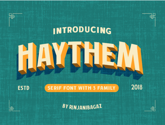 Haythem Serif Font for Handmade Labels and More