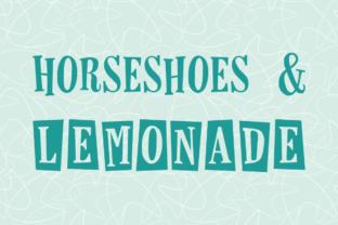 Horseshoes Lemonade Font for Branding and Design