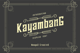 Kayambang: A Bold Sans Serif Font for Branding Success