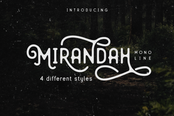 Mirandah Family Font for Handmade Creations