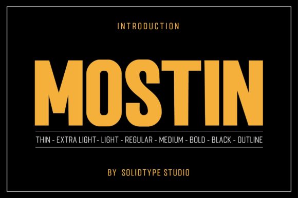 Mostin: A Modern Sans Serif Font for Web Projects