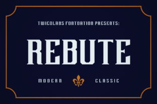Rebute: A Sporty Serif Font for Handmade Creations