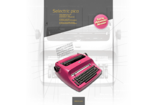 Selectric Pica: A Vintage Serif Font for Craft Projects